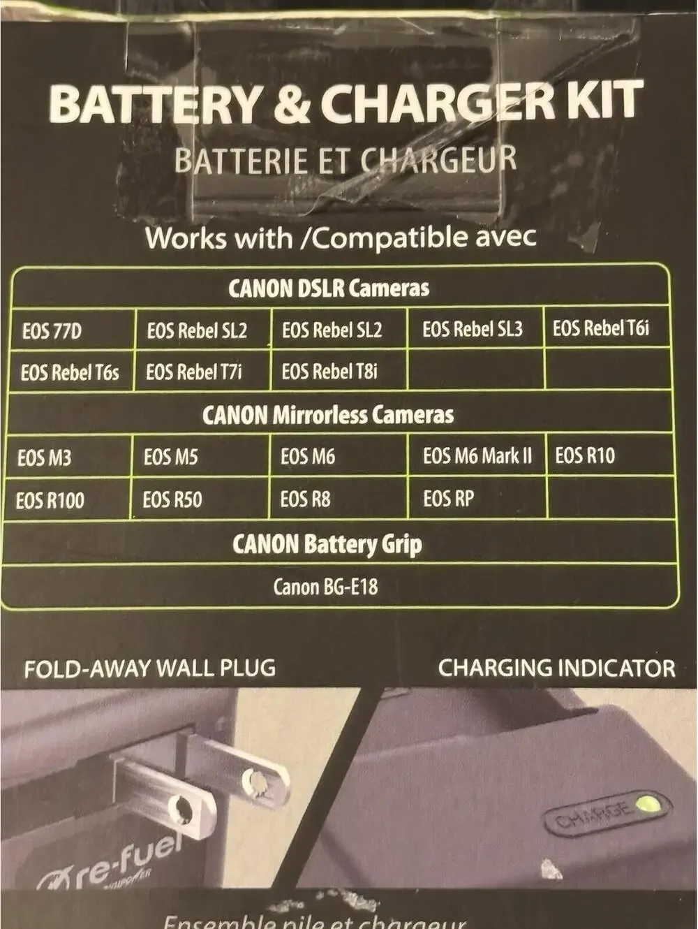 Digipower Re-Fuel Duo LP-E17 Battery & Charger Canon Cameras